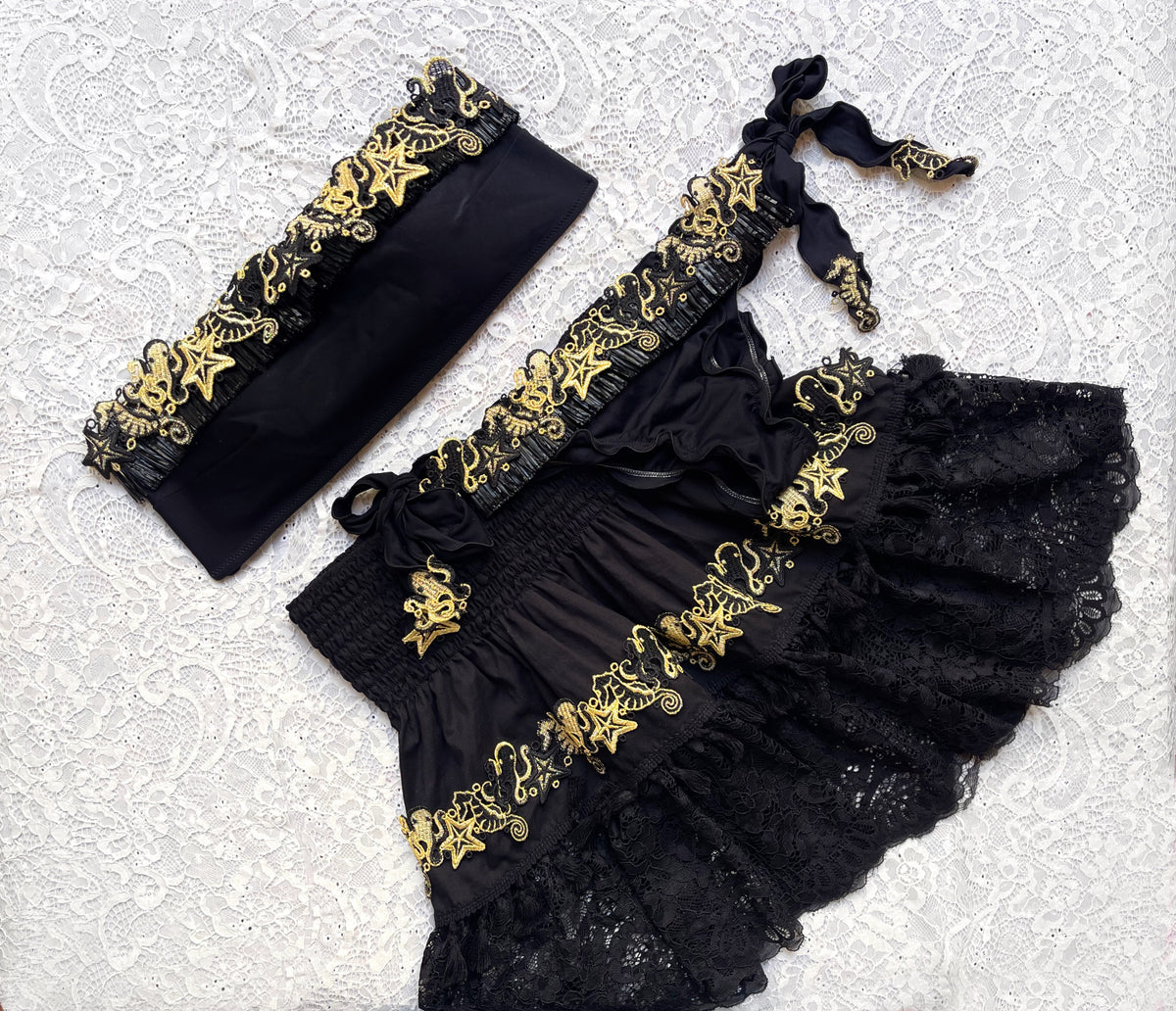 Bikini Fascia Oceano Nero