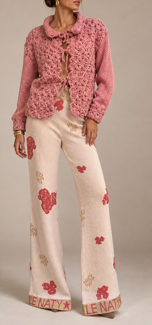 Pull Fiori Rosa