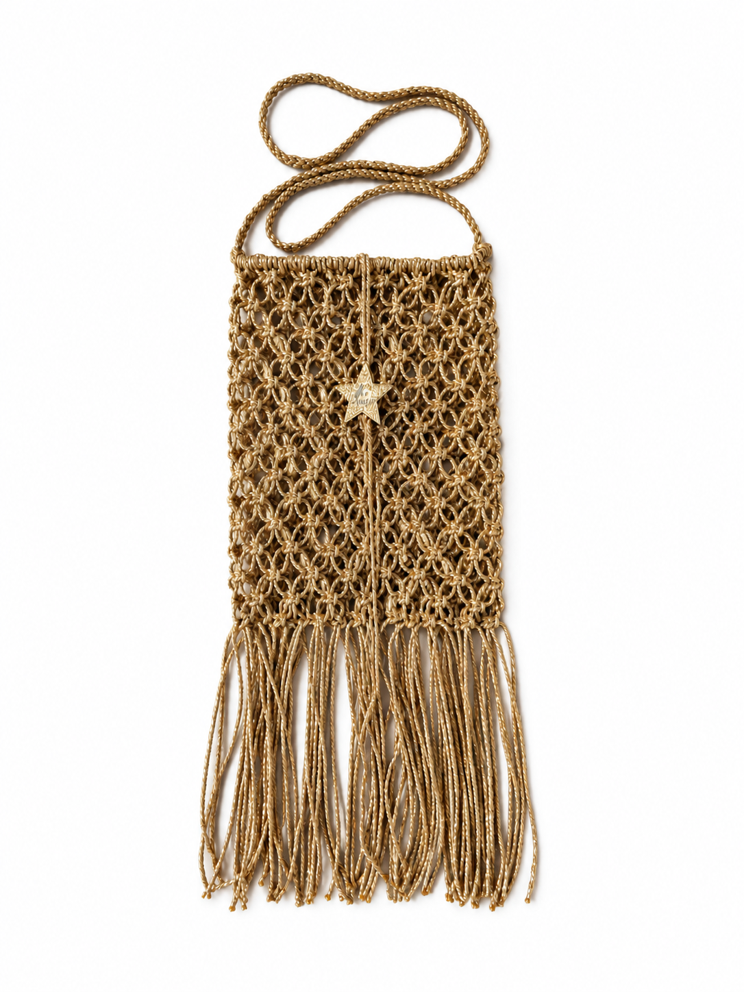 Bag Borsa Medium Macrame' Frange  Star