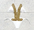 Trikini Mediterraneo Bianco Oro e Marrone