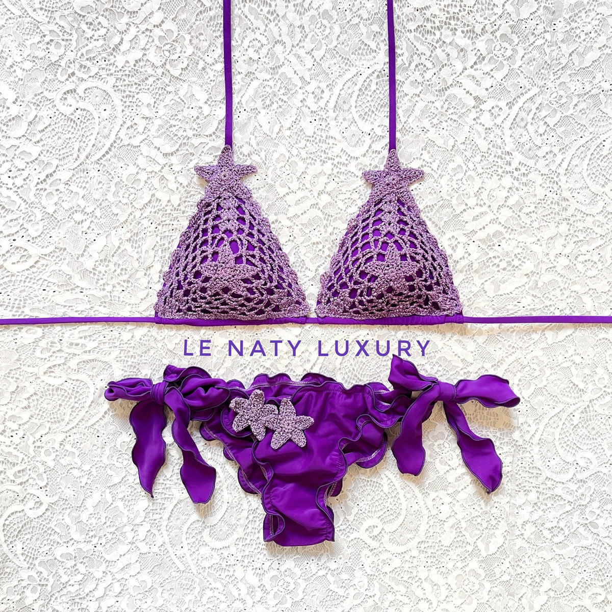 Bikini Triangolo Stella Marina Viola