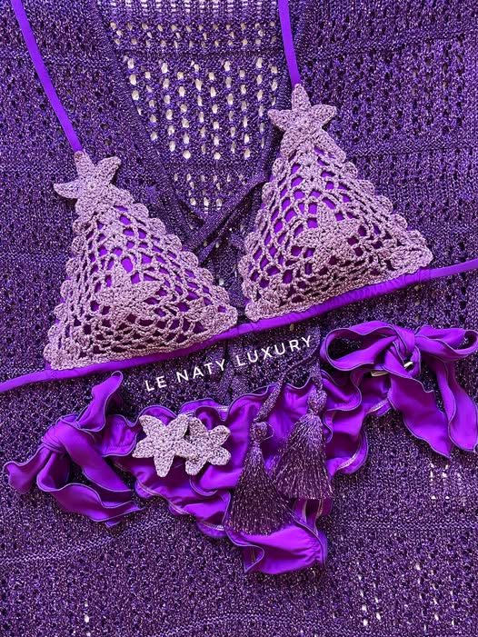Bikini Triangolo Stella Marina Viola