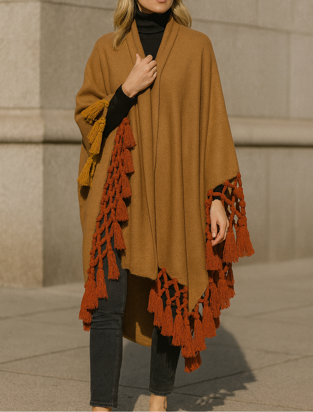 Bicolor Fringed Cape Biscuit