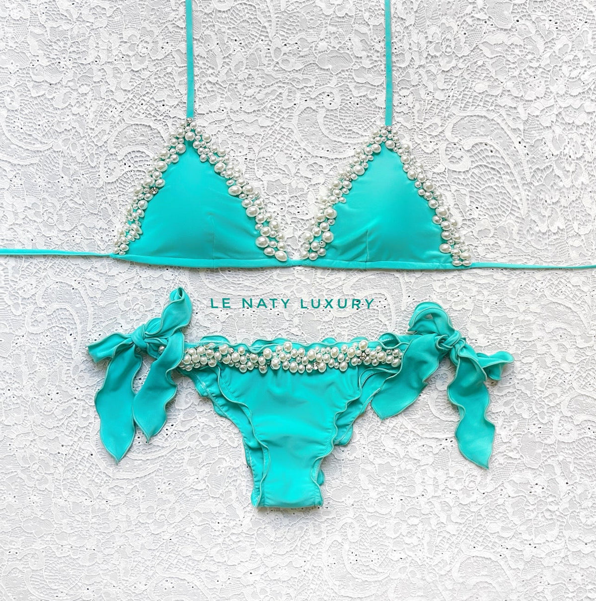 Bikini Triangolo Perle Tiffany