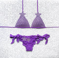 Bikini Triangolo Glitter Star Viola