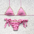 Pink Pearl Triangle Bikini