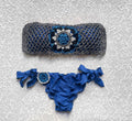 Bikin Fascia Passiflora Blu e Nero Bicolor