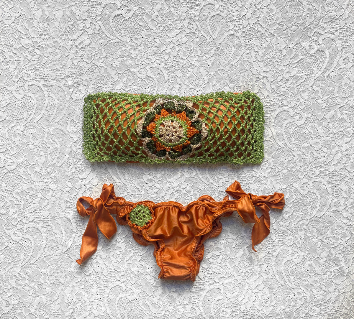 Bikini Fascia Passiflora Rame