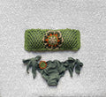 Army Green Passiflora Bandeau Bikini