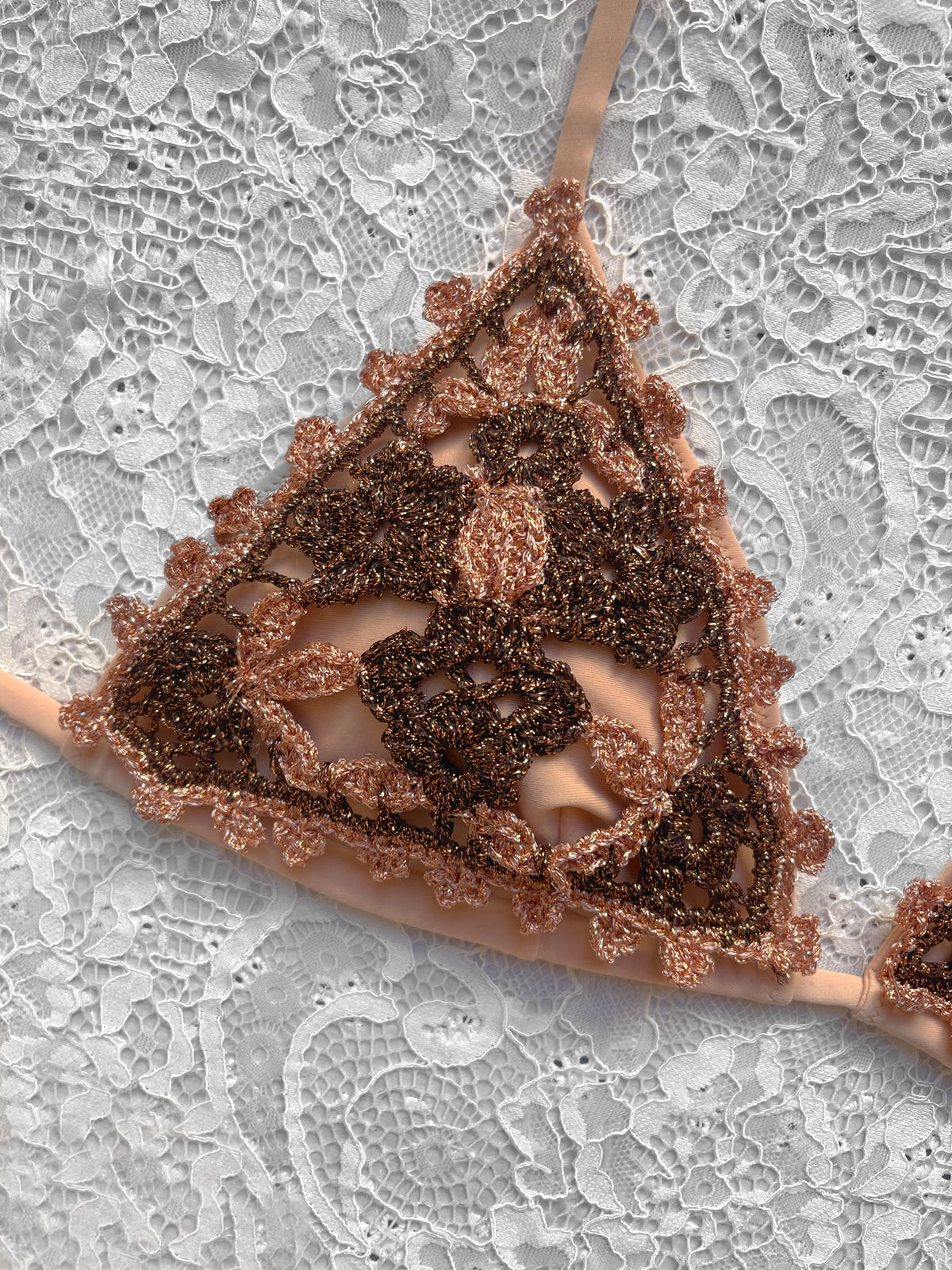 Bikini Triangolo Fiore del Pensiero Nude Bicolor Limited Edition