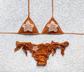 Bikini Triangolo Perla Stellata Rame' Lame'