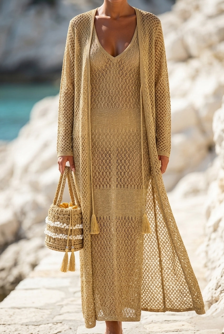 Gold Pearl Macramé Bag Limited Edition Luxury