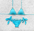 Bikini Triangolo Perle Azzurro
