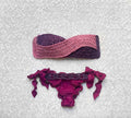 Bikini Fascia Bicolor Magenta Intreccio Fuxia e Magenta