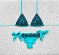 Bikini Triangolo Net Verde Tiffay e Petrolio