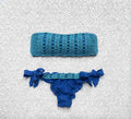 Bikini Fascia Net Blu e Azzurro