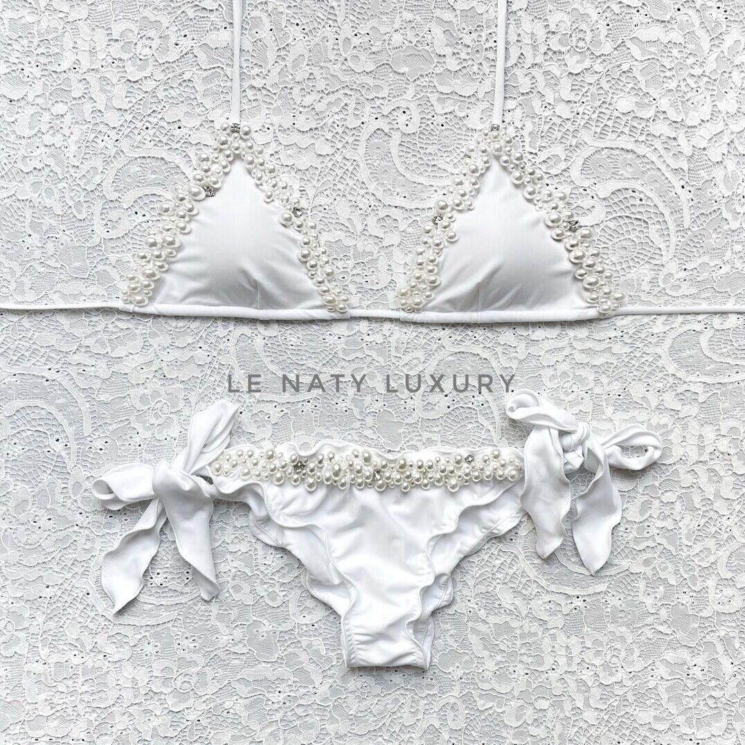 White Pearl Triangle Bikini