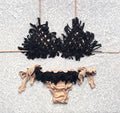 Nude Macramé Triangle Bikini