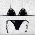 Bikini Triangolo Portofino Nero e Argento