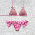 Bikini Triangolo Glitter Star Rosa Confetto
