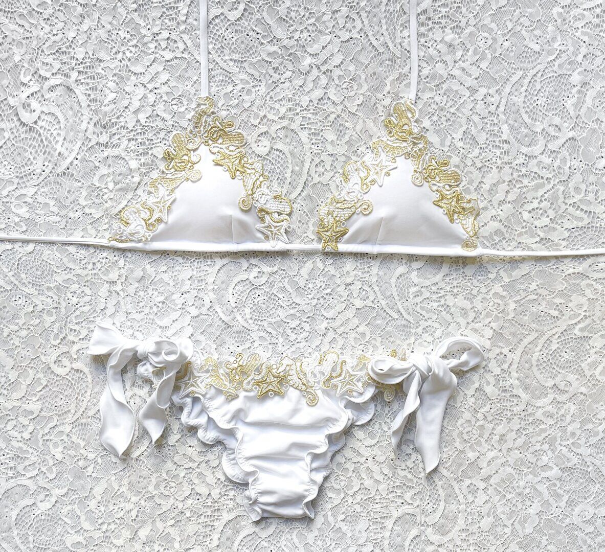 Bikini Triangolo Oceano Bianco