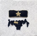Bicolor Black and Gold Starfish Bandeau Bikini Limited Edition