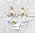 Bikini Triangolo Stella Marina Bicolor Bianco e Oro  Limited Edition