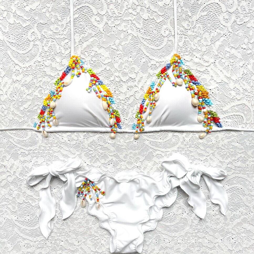 Bikini Triangolo Indy Shell Bianco