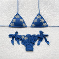 Bikini Triangolo Little Stars Blu Oltremare