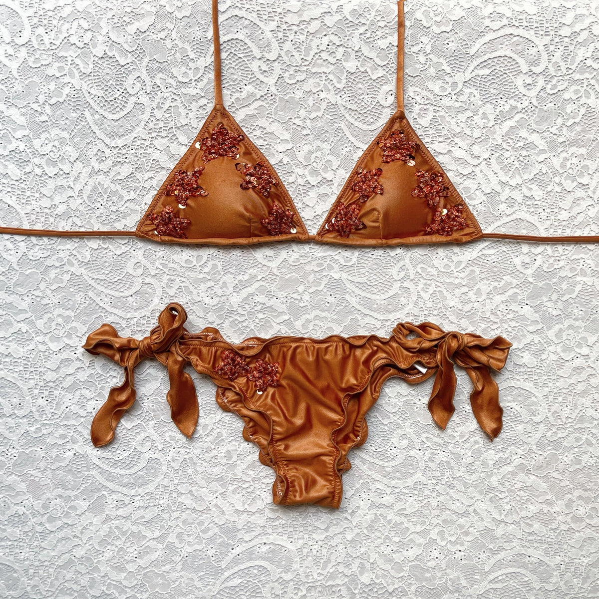 Little Stars Ramè Lamè Triangle Bikini