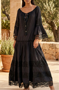 Positano Black Maxi Dress