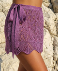 Indy Malvarosa Glitter Luxury Mini Skirt