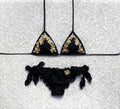 Flora Black Triangle Bikini
