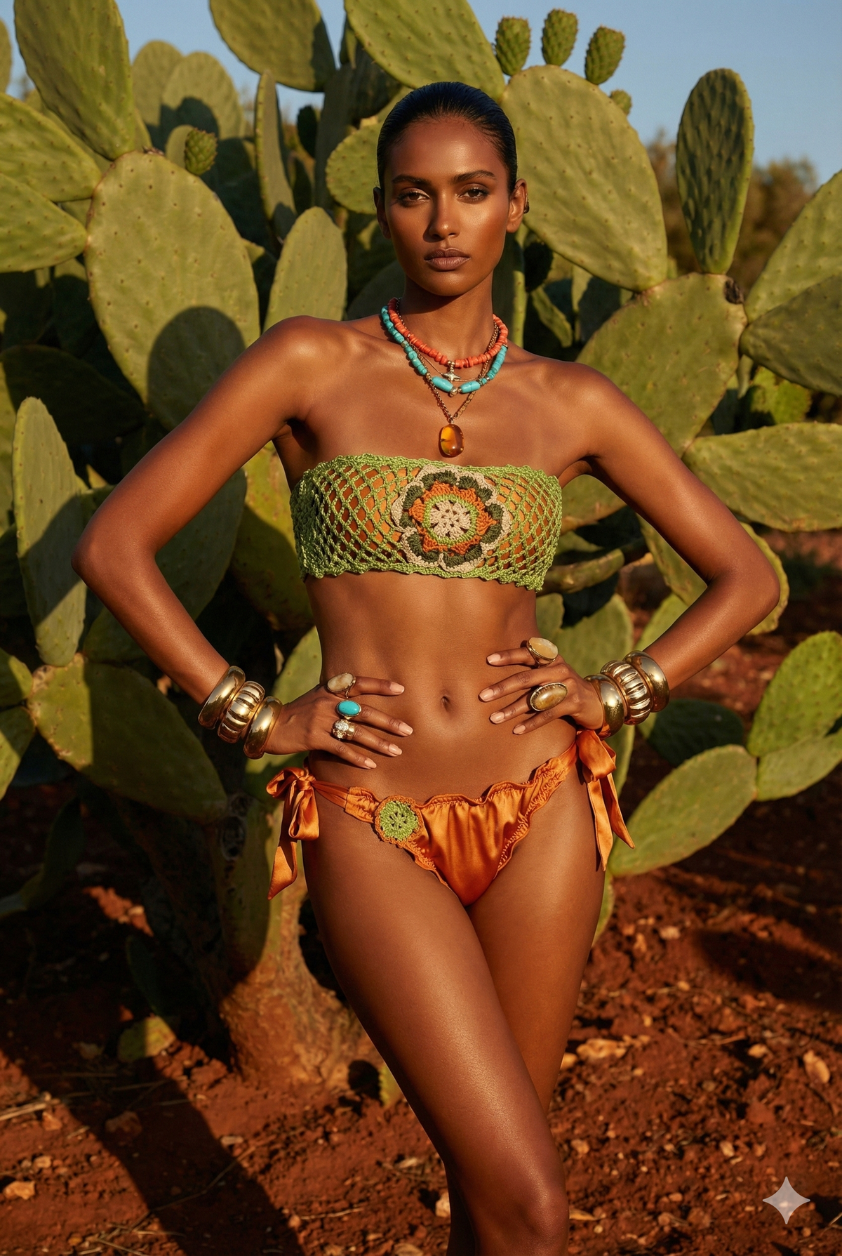 Bikini Fascia Passiflora Rame