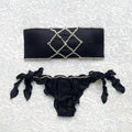 Bikini Fascia Perla Marina Nero
