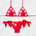 Bikini Triangolo Little Stars Rosso