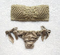 Bikini Fascia Glitter Fiore Italiano Bronze Gold Luxury