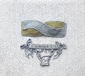 Bikini Fascia Bicolor Argento Intreccio Argento e Oro