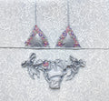 Flora Silver Triangle Bikini
