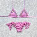 Bikini Triangolo Flora Rosa Confetto