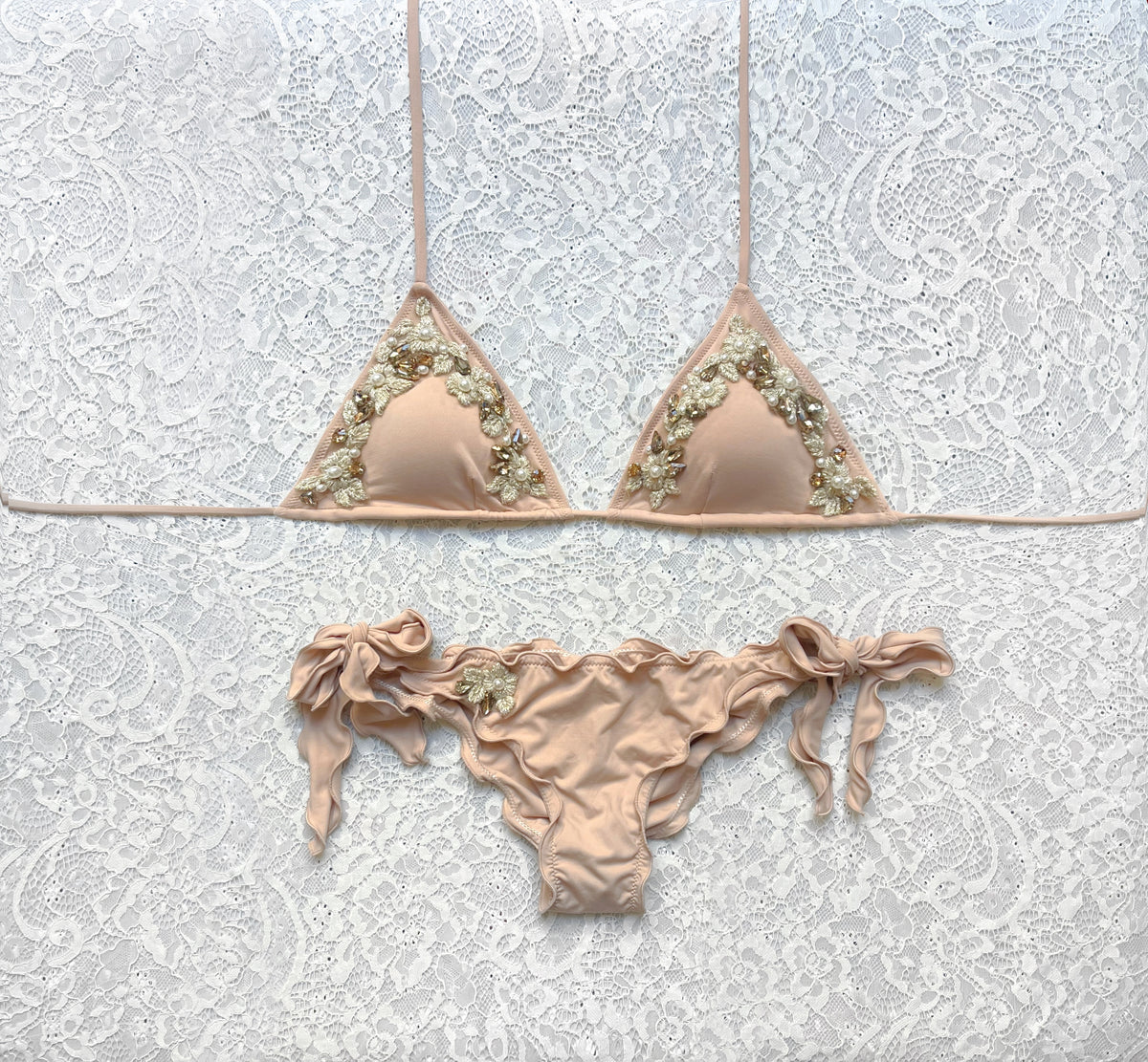Bikini Triangolo Flora Nude