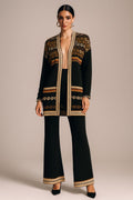 Pantaloni Geometric Lana Merino e Glitter