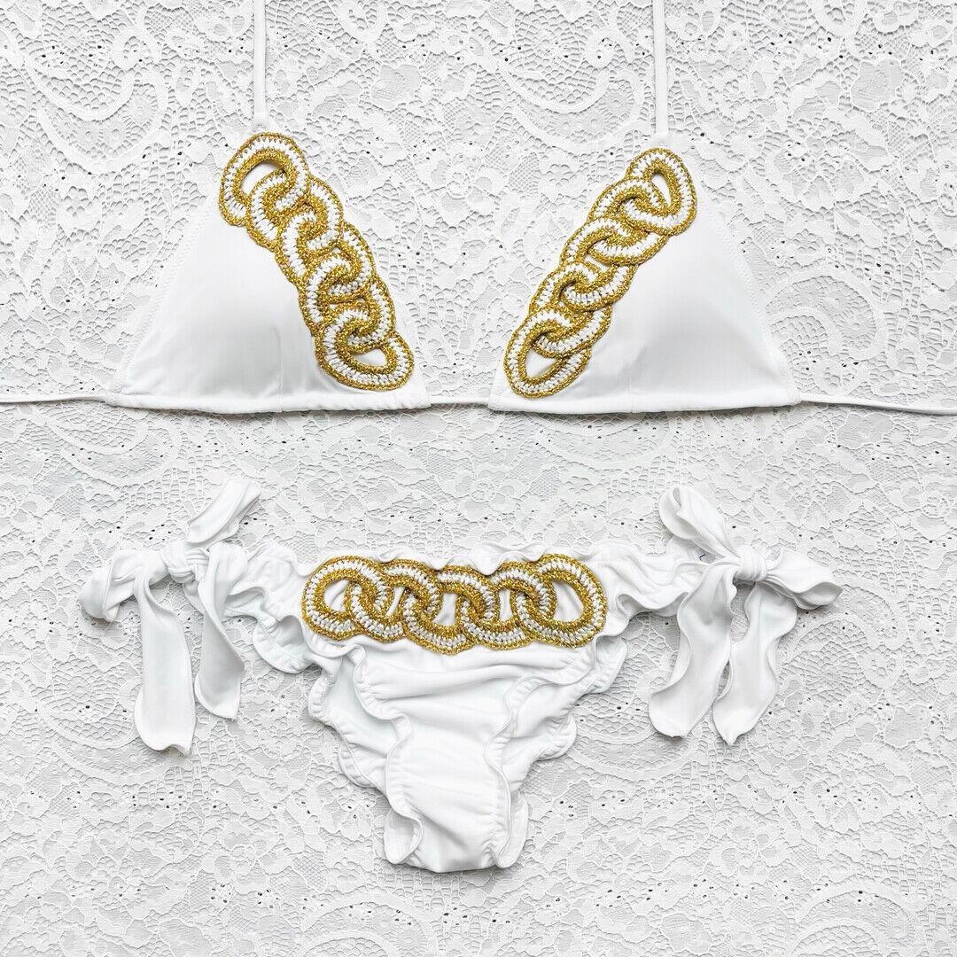 Bikini Triangolo Mediterraneo Bianco