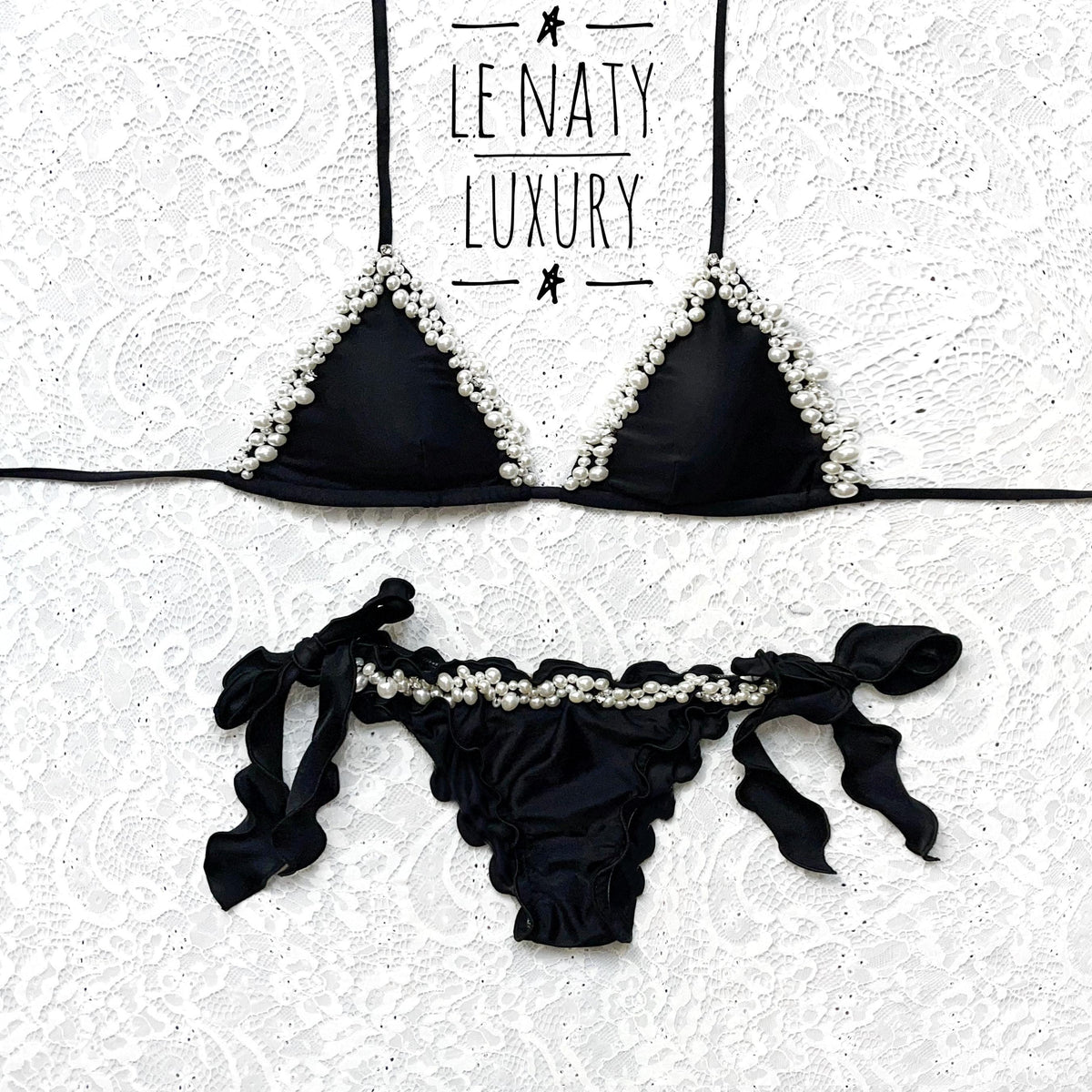 Black Pearl Triangle Bikini